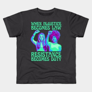 Gloria Steinem and Angela Davis Portrait Kids T-Shirt